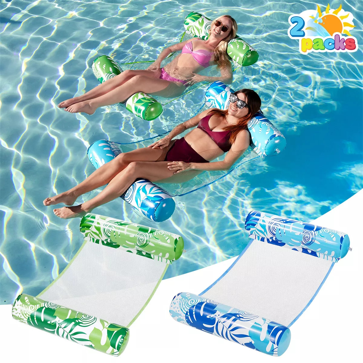 Shop all JoyfyJoyfy Pool Floats, Inflatable Pool Water Hammock Floaties for Adults, 4-in-1 Multi-... | Target