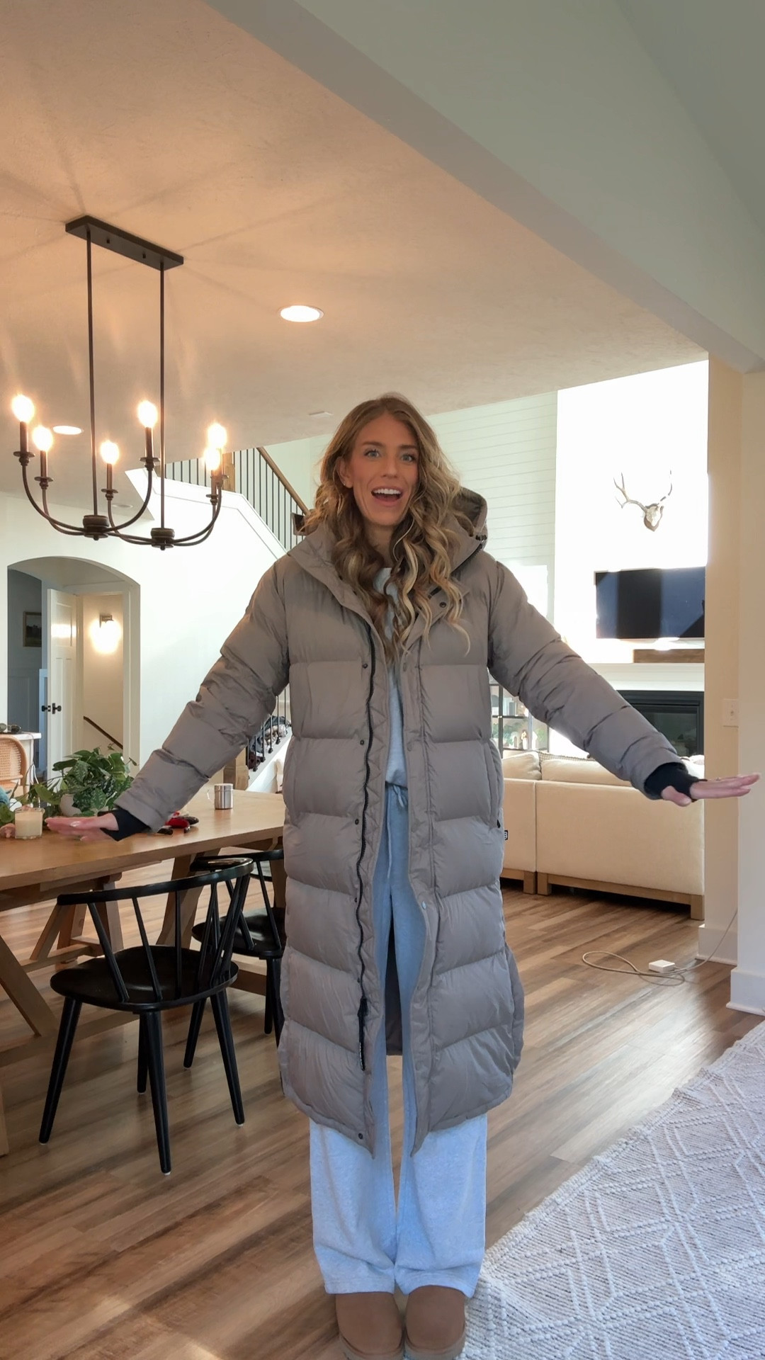 Aritzia super puff coats! Run tts but I  size up to medium to layer thicker sweaters underneath. This coat is worth the hype and I’ve had my first super puff for 3 years now! It’s super warm but also not heavy and bulky! Tall girl friendly too! Linked other length options below under “similar"

BASE UNDERNEATH: wearing medium in sweatshirt and medium TALL in lounge pants! Tall and + petite sizes! 

Winter coats, puffer coats, outdoors wear 

 #LTKSeasonal 

#LTKTall

#LTKTall