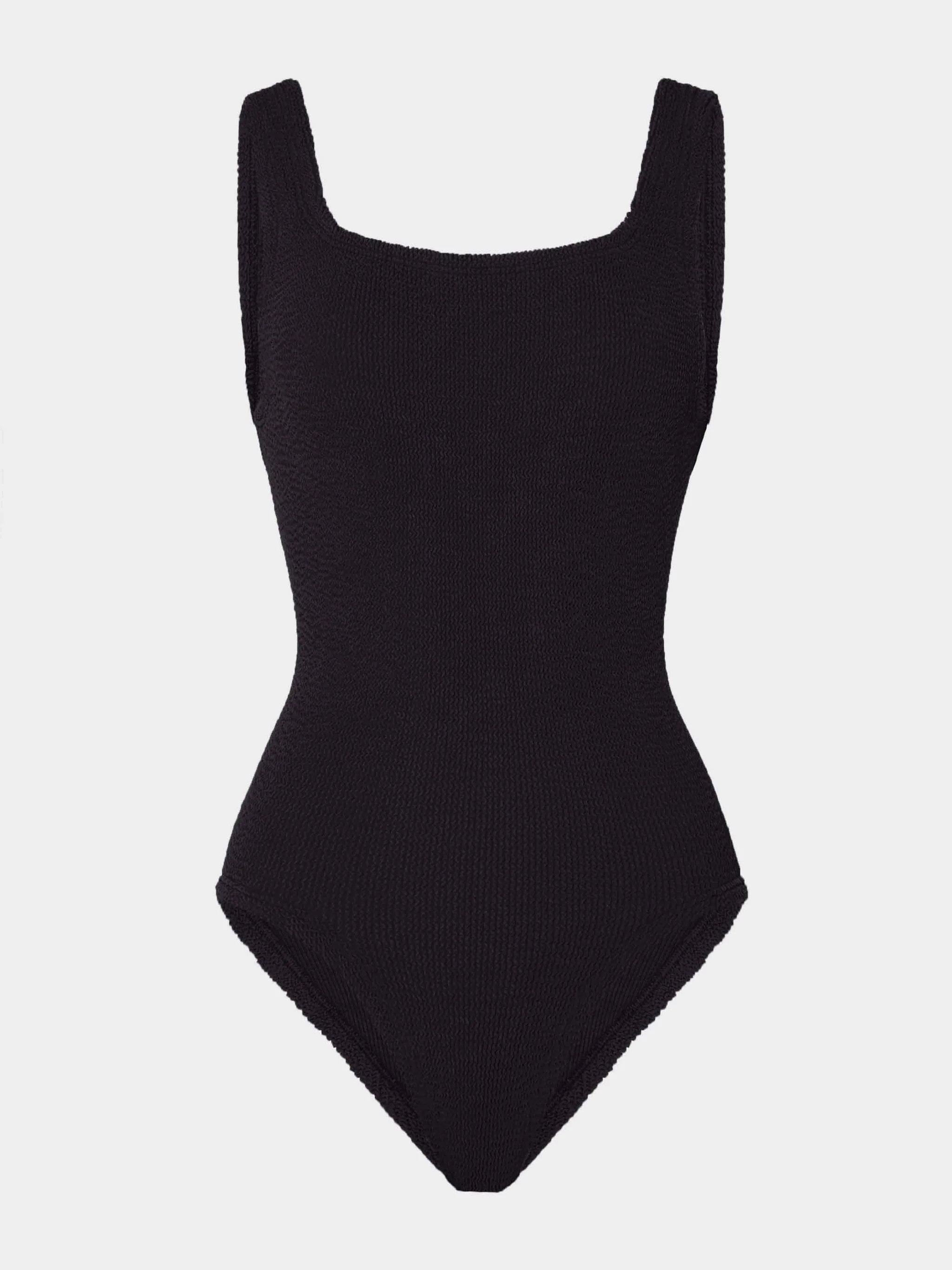 Coverage Square Neck Swim - Black | HUNZA G
