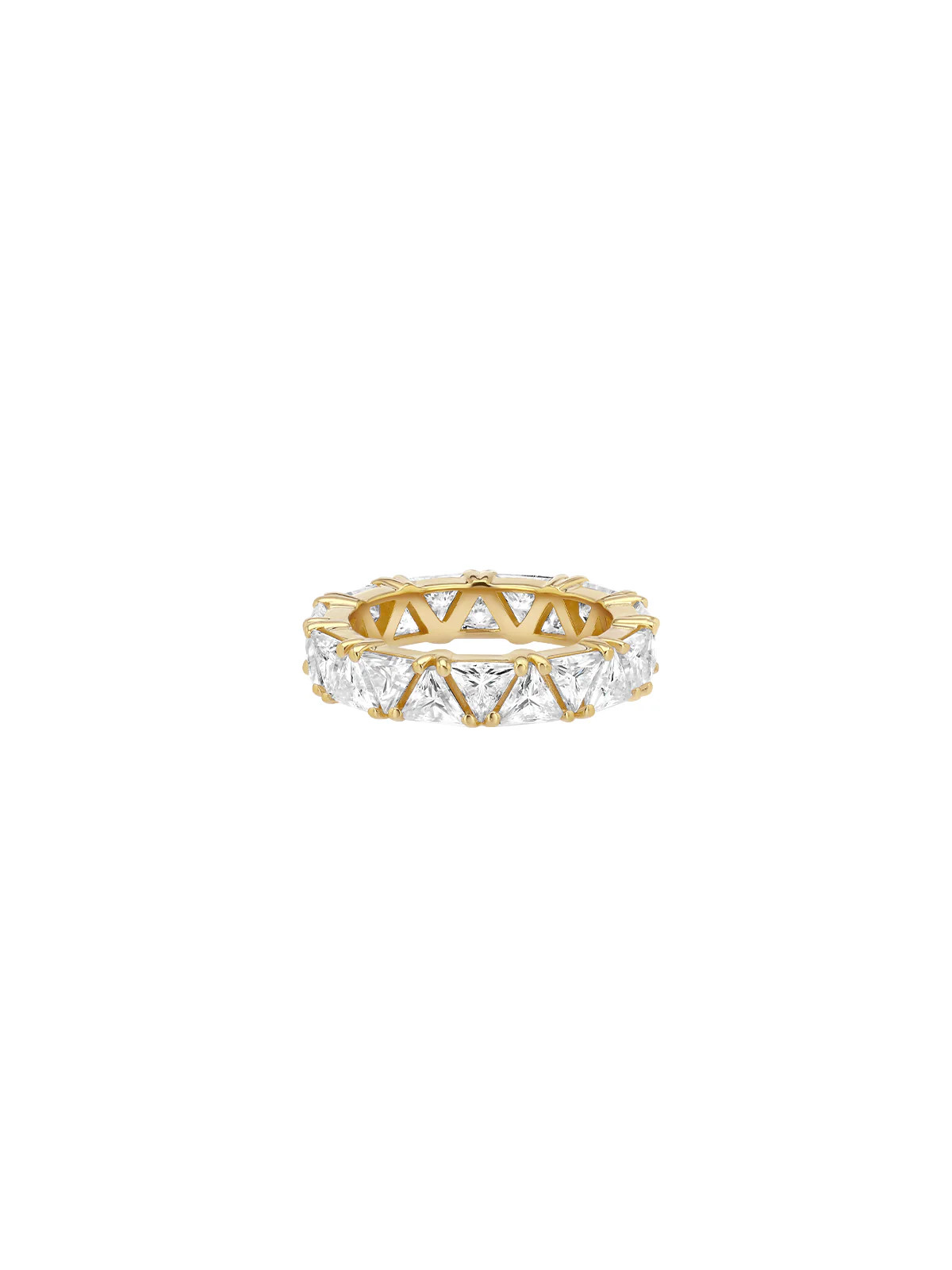 THEODORA TRILLION CUT ETERNITY BAND IN MOISSANITE | Dorsey
