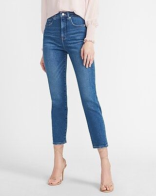 Super High Waisted Faded Slim Jeans | Express
