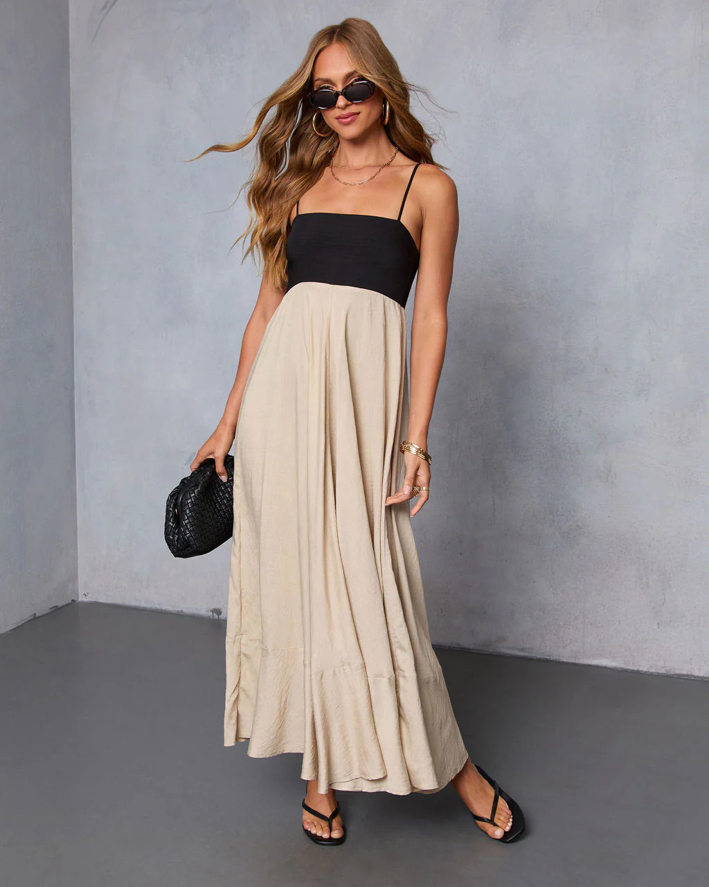 Norrah Colorblock Empire Maxi Dress | VICI