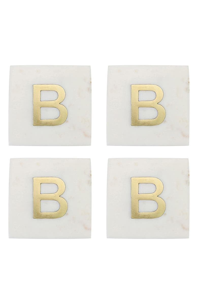 Set of 4 Monogram Marble Coasters | Nordstrom | Nordstrom
