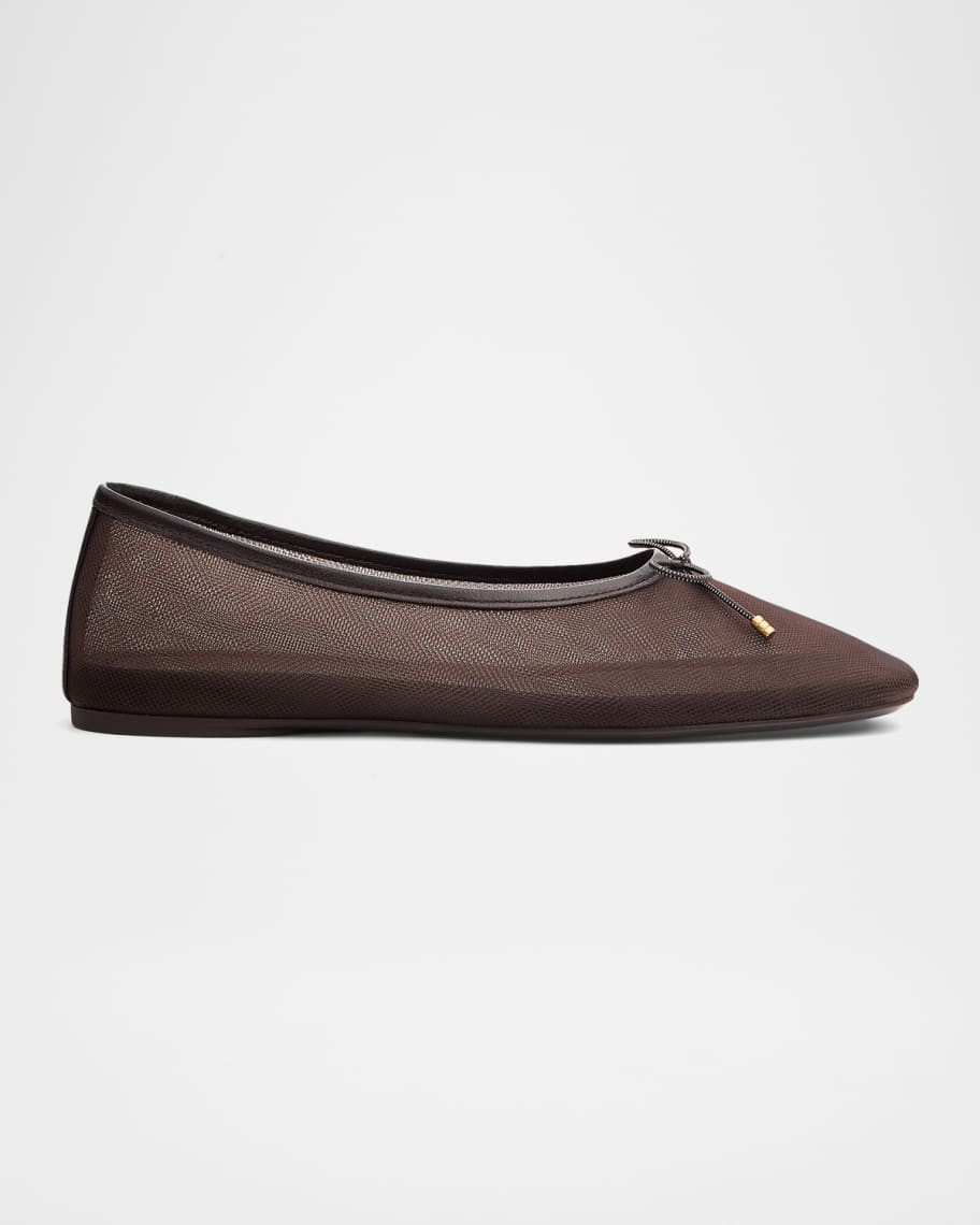 Poppi Mesh Ballerina Flats | Neiman Marcus