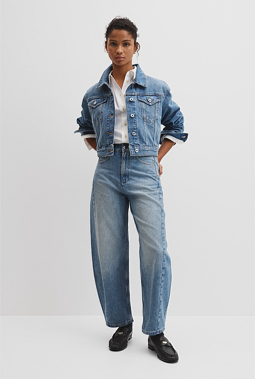 High Rise Barrel Jean | Country Road