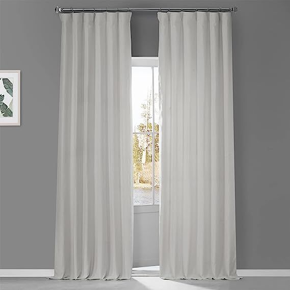 HPD Half Price Drapes French Linen Curtains For Room Decorations Light Filtering 50 X 96 (1 Panel... | Amazon (US)