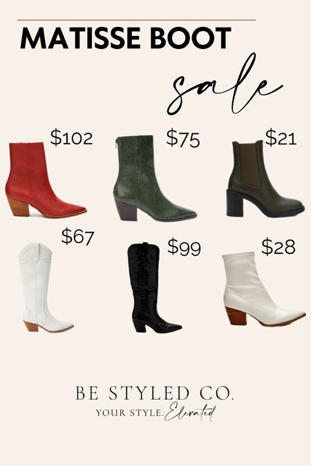 Matisse boot sale- boot starting at $22 - ankle boots - western boots / knee high boots 

#LTKGiftGuide #LTKHoliday #LTKshoecrush