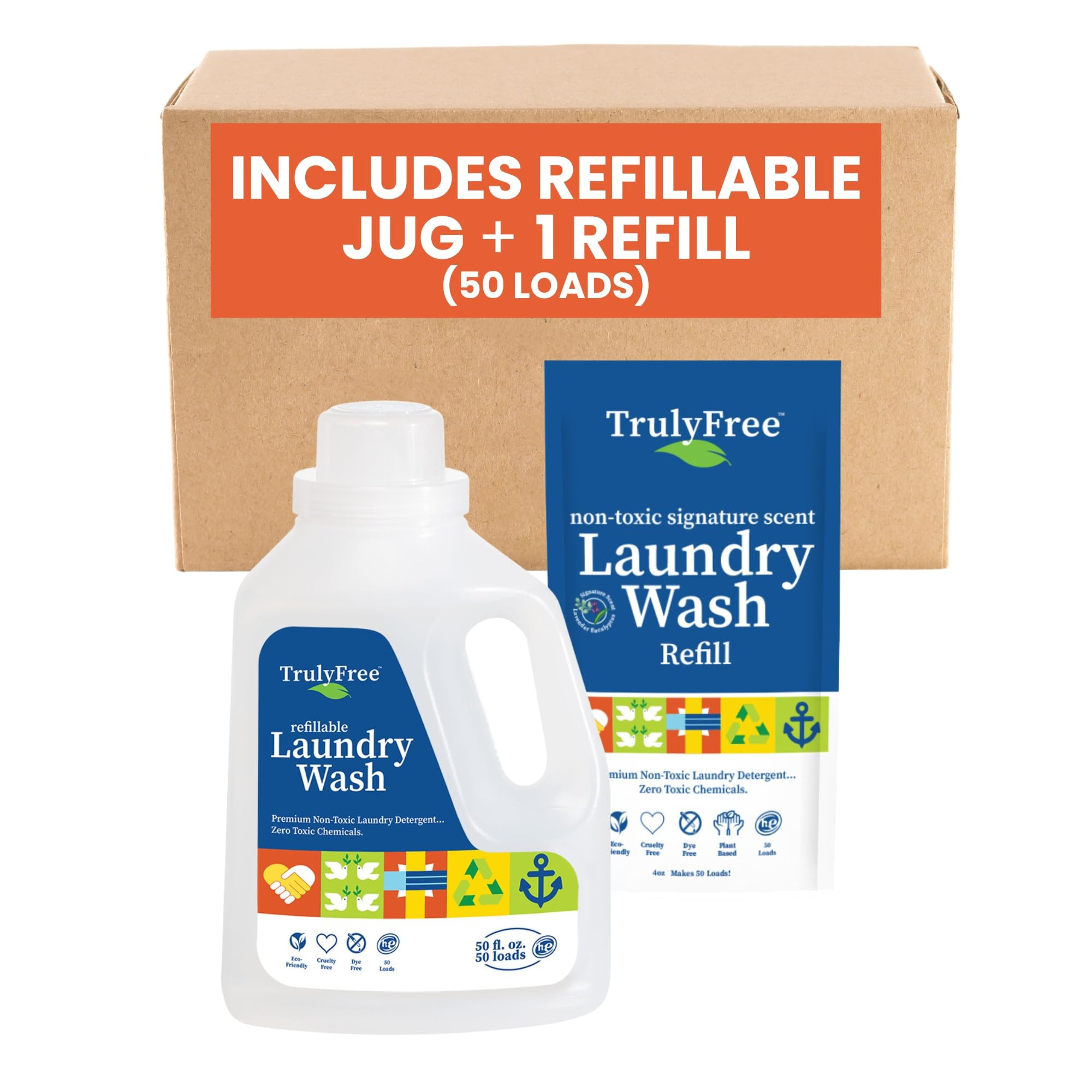 Truly Free Laundry Detergent for Sensitive Skin | Gentle & Safe for Baby Clothes | Plant-Based | ... | Amazon (US)