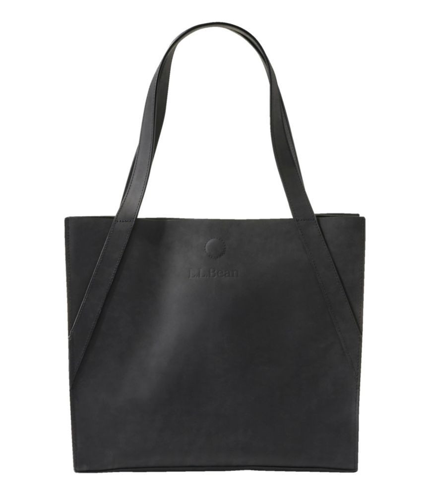 Stonington Full-Grain Leather Tote Black L.L.Bean | L.L. Bean