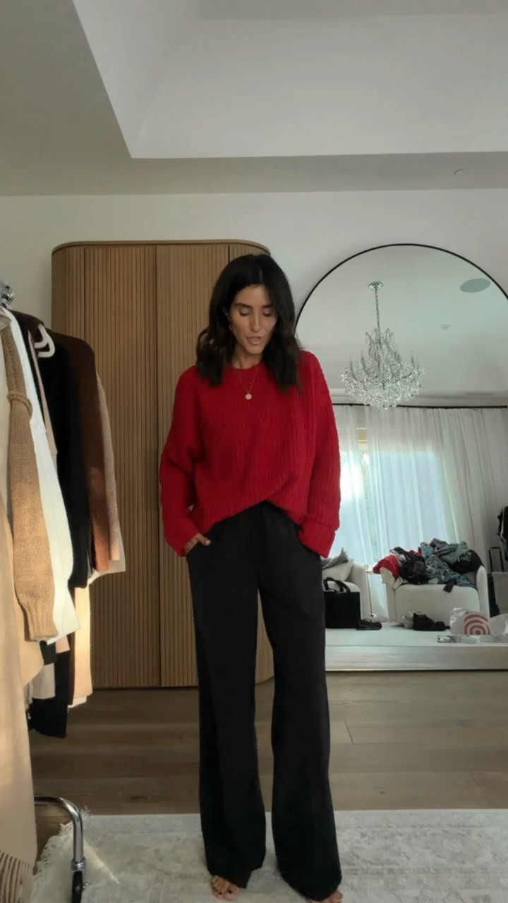 These pants are amazing! I'm just shy of 5-7" wearing the size XS pants and a size small sweater. #target #sweater #stylinbyaylin #aylin

#LTKgrwm #LTKootd #LTKOver40