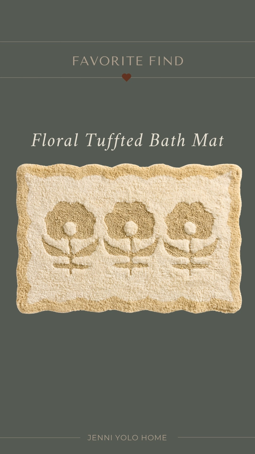 This floral tufted bathmat is one of those small details that completely brighten up a bathroom! I love the sweet floral pattern!

#LTKHome