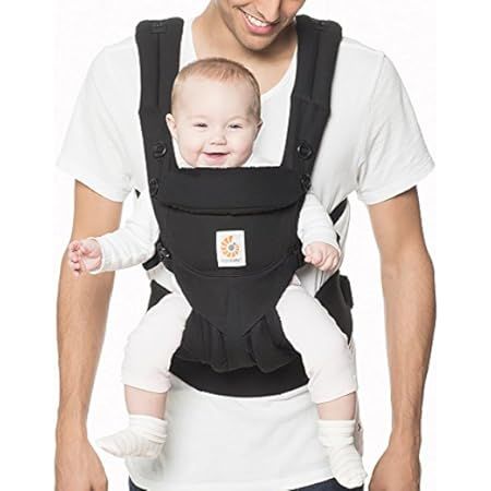 Ergobaby 360 All-Position Baby Carrier with Lumbar Support (12-45 Pounds), Pure Black, Premium Cotto | Amazon (US)