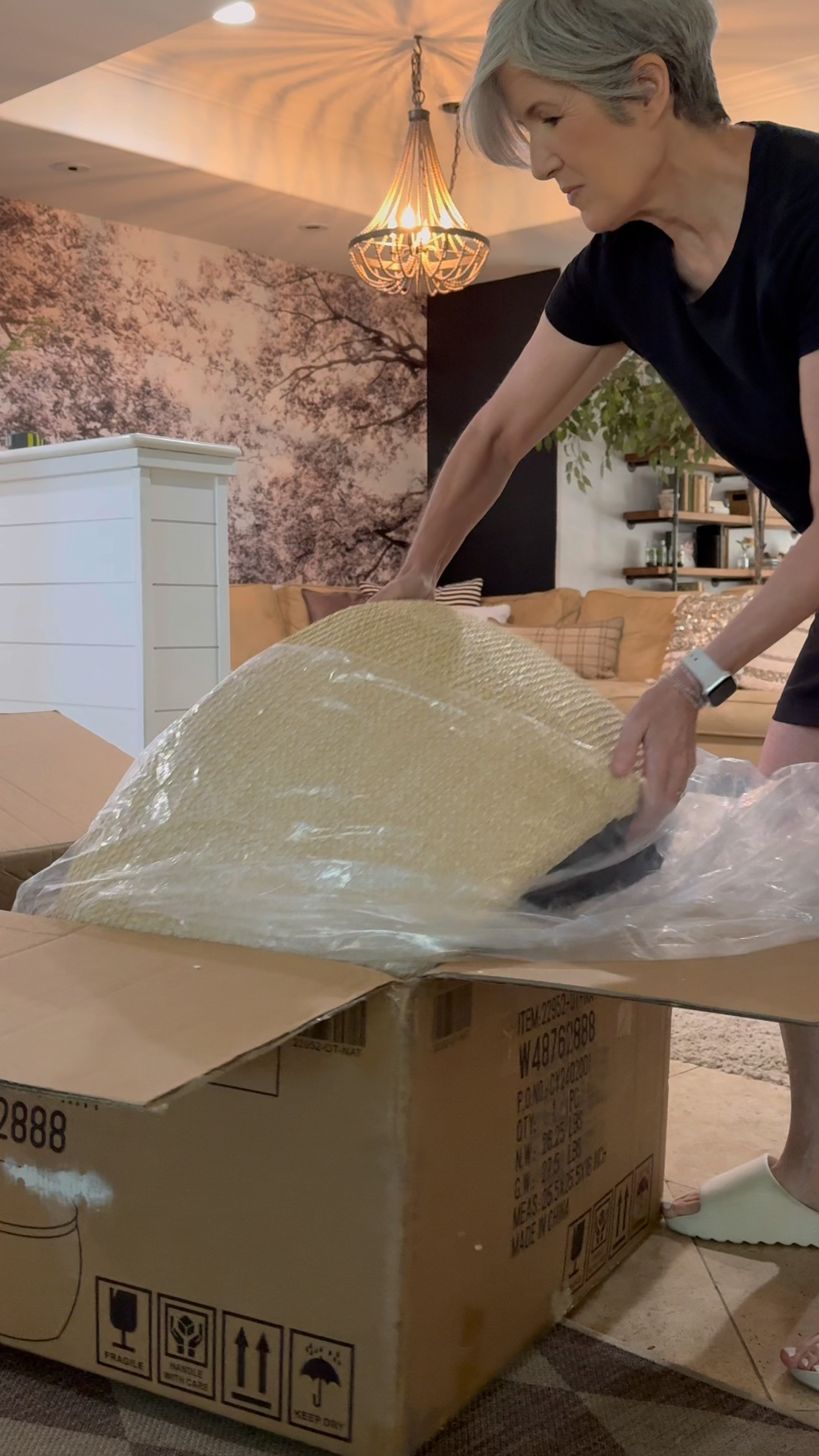 My new Amazon find! It’s a coffee table with hidden storage inside! I Easily fit 4 throws inside with room to spare! 

Choose between a Beautiful wood or black table option! 

Love the woven texture detail! 
The perfect size to fit many different needs. Use as a coffee table, side table or ottoman.
 

 #LTKU #LTKHome