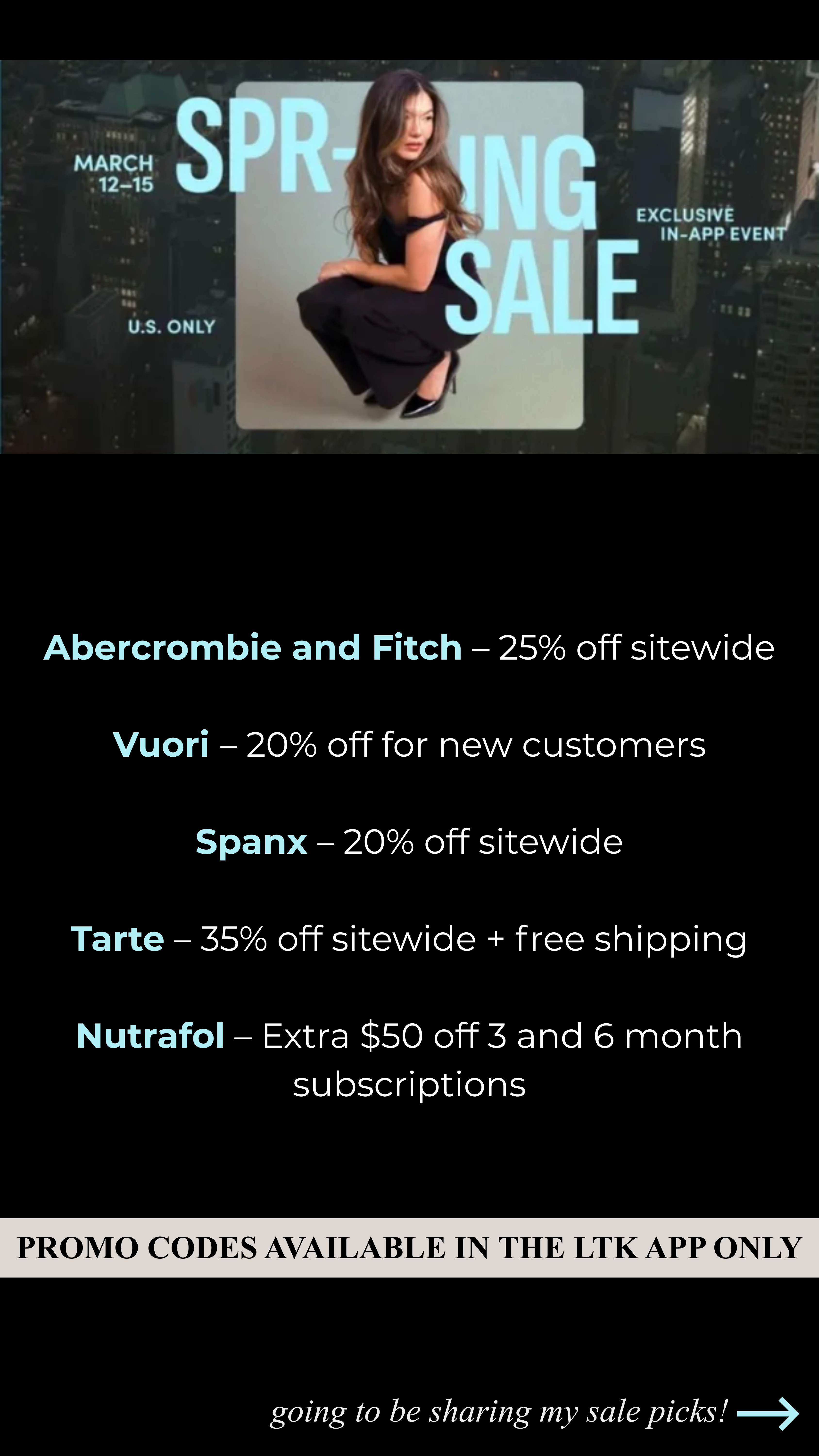 LTK spring sale ends Sunday! When shopping in the app, you get exclusive in-app codes to get these deals!! Ill be sharing my favorites! 

 #LTKSpringSale #LTKSeasonal #LTKU