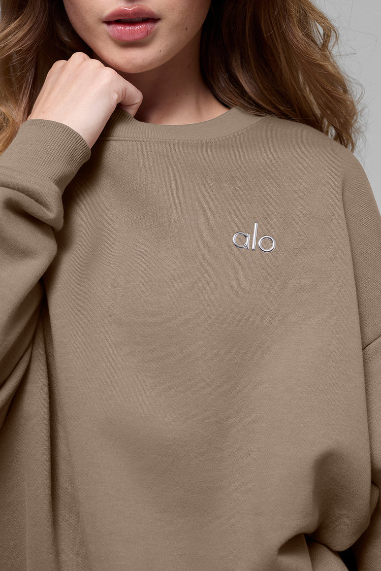 Accolade Crew Neck Pullover - Black | Alo Yoga (US)