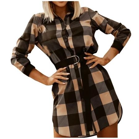 Black And White Checkered Dress Long Sleeve Wedding Guest Dress Black Maxi Dress With Slit Red Short | Walmart (US)