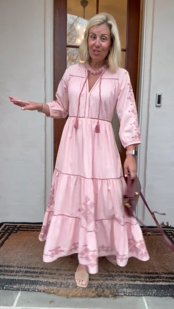 I like to call this dress true beauty. The embroidery detail is just gorgeous. It’s fully lined and has pockets.
Dress - xs 
Shoes -  8

#LTKdayinmylife #LTKmomlife #LTKOver40