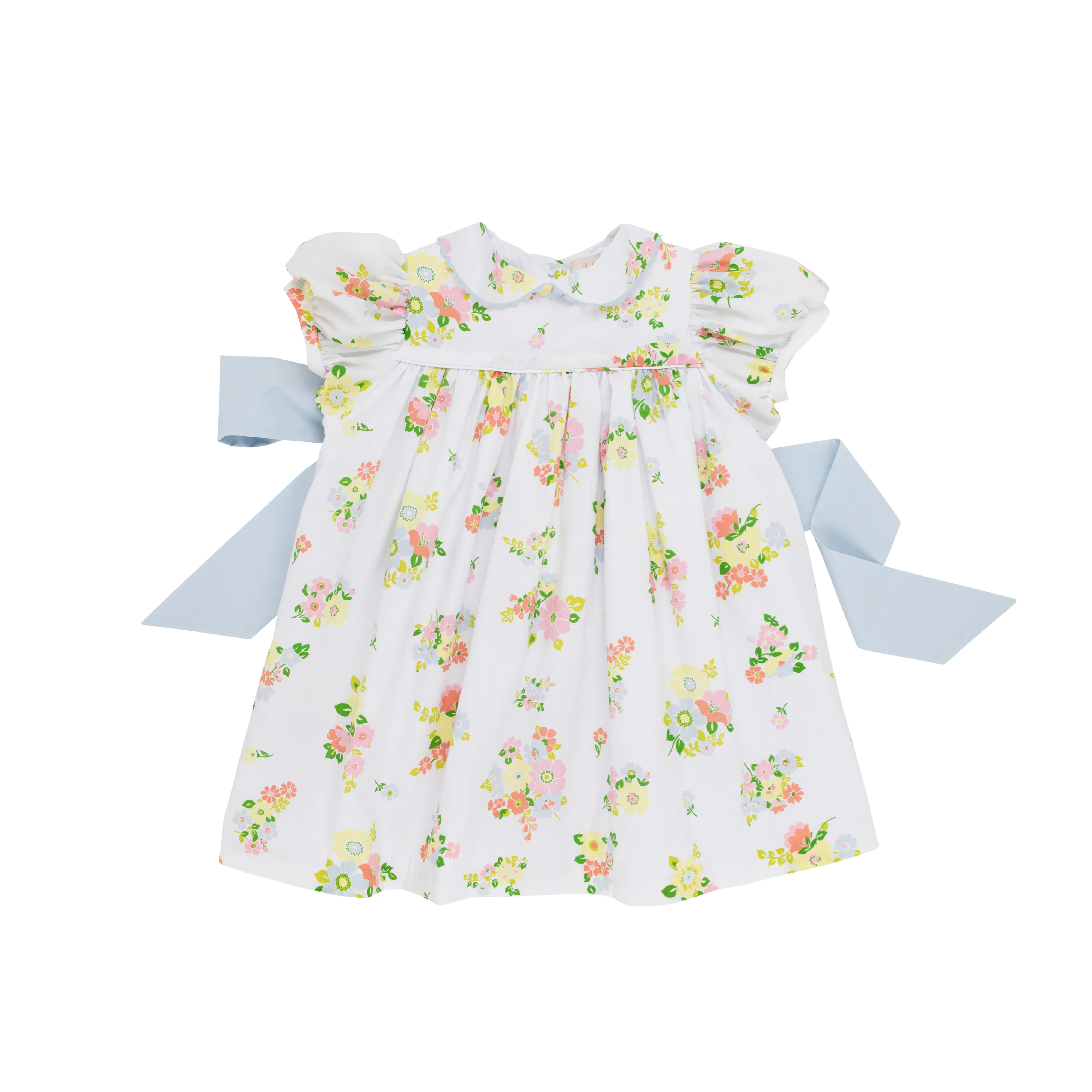 Mary Dal Dress - Biltmore Blooms with Buckhead Blue | The Beaufort Bonnet Company