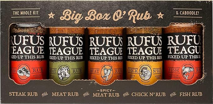 Rufus Teague - Big Box O' Rub Variety Pack - Premium BBQ Rub - 5 Bottles | Amazon (US)