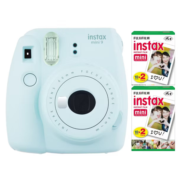 Fujifilm instax Mini 9 Instant Camera (Ice Blue) with Twin Film Pack (40 Sheets) | Target