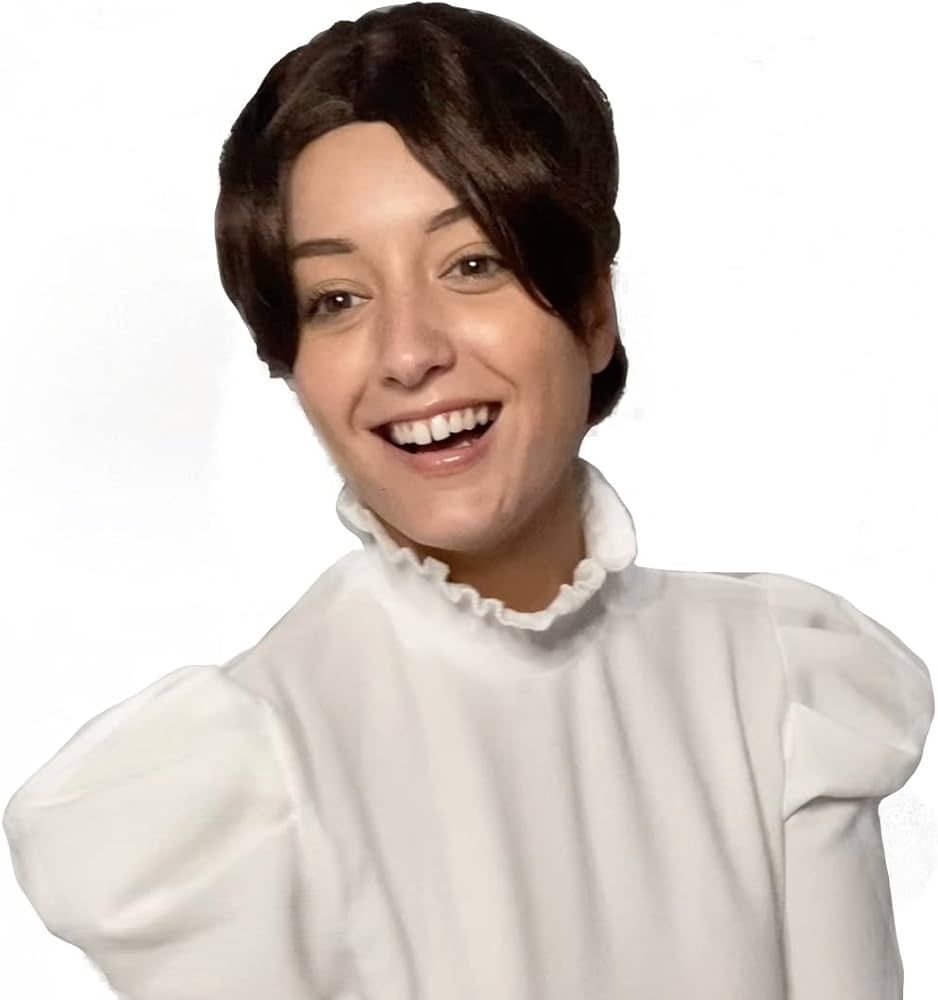 Mary Poppins Wig Victorian Nanny Wig Brown Updo Costume Wig For Women | Amazon (US)