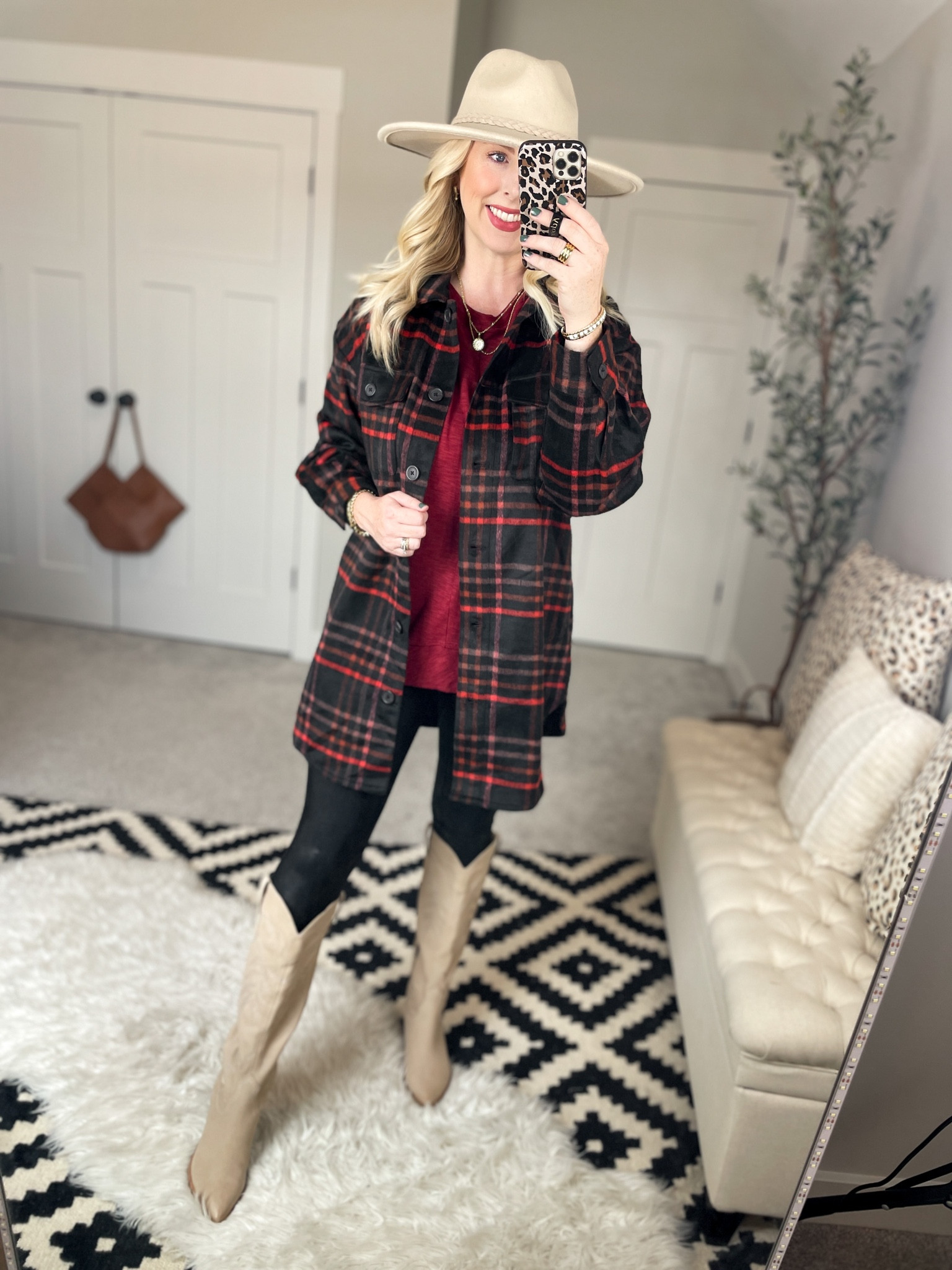 Weekend Walmart wins try on 
Plaid shirt jacket- medium 
Tunic- medium 
Leggings- small, size down! 

#LTKshoecrush #LTKSeasonal #LTKunder50