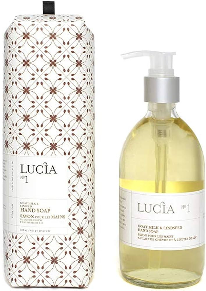 Lucia Hand Soap, Goatmilk and Lindseed, 10.1 Ounce | Amazon (US)