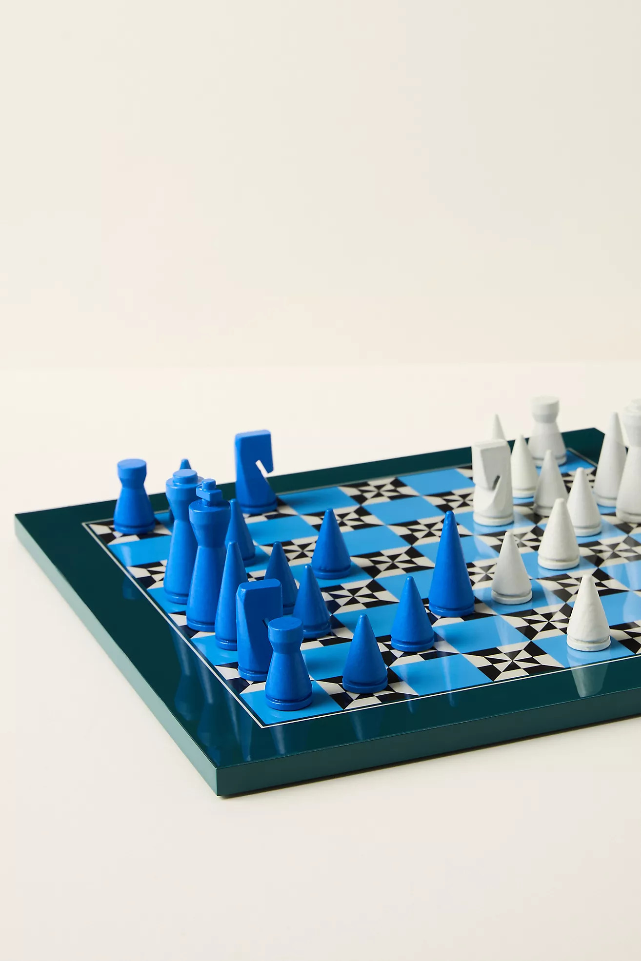Printworks Lacquered Wood Chess Board Game | Anthropologie (US)
