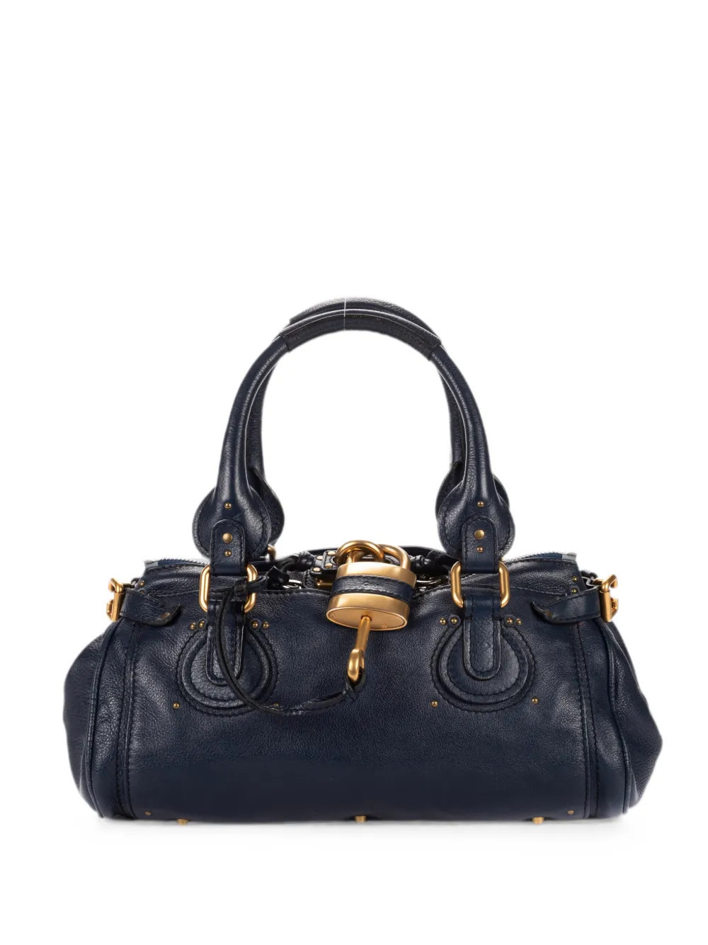 Chloé Pre-Owned Paddington padlock tote bag - Blue | Farfetch Global