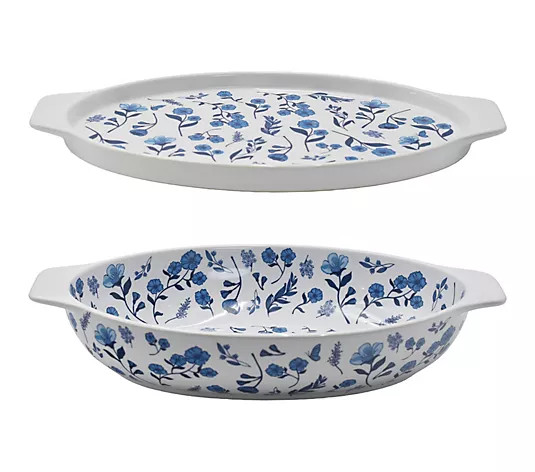 Make Your Selection: Temp-tations 3-qt Shallow Casserole Dish with Lid-It | QVC