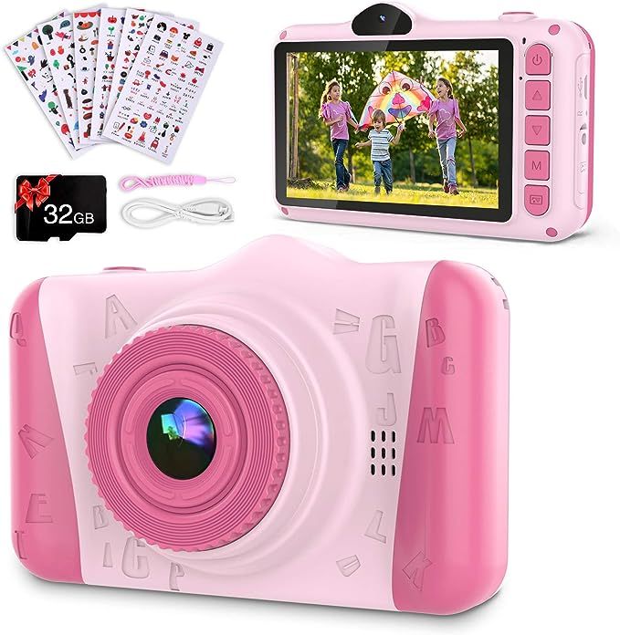 Coolwill Kids Camera for 3-12 Year Old Girls & Boys, 12MP FHD Pictures Camera with 3.5 inch Large... | Amazon (US)