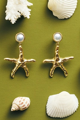 Oceanus Tidal Sea Star Stud Earrings | Anthropologie (US)