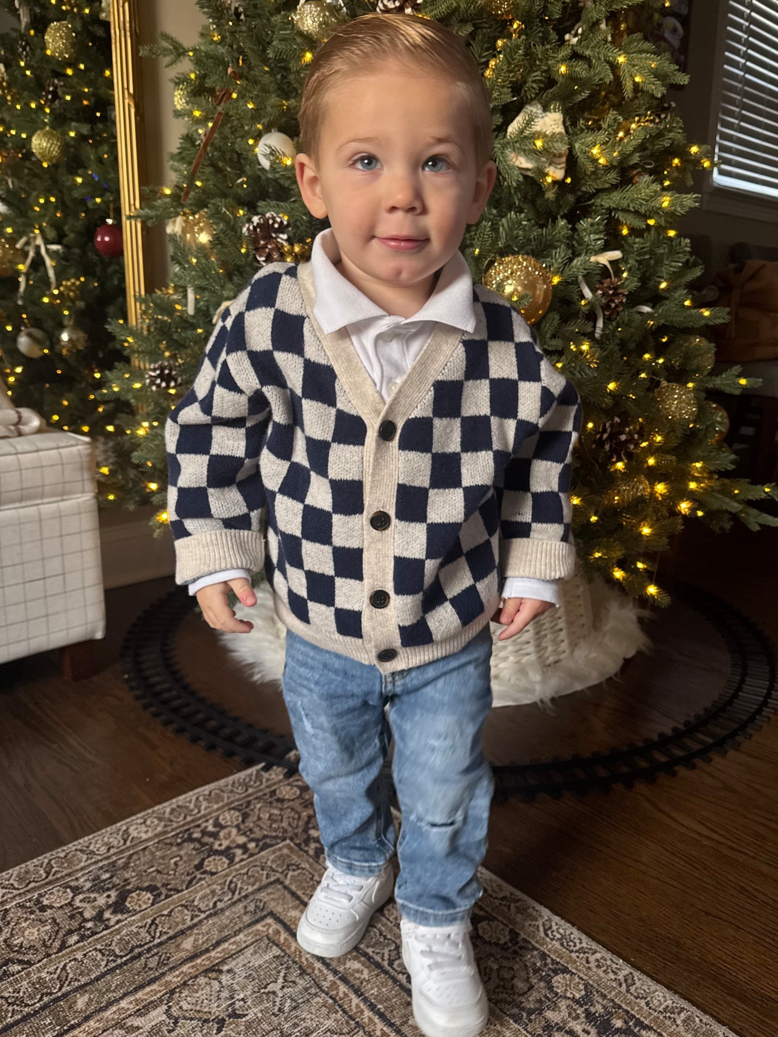 Another Target fine with this adorable checkered sweater #targetfinds #toddlerboy 

#LTKBaby #LTKKids