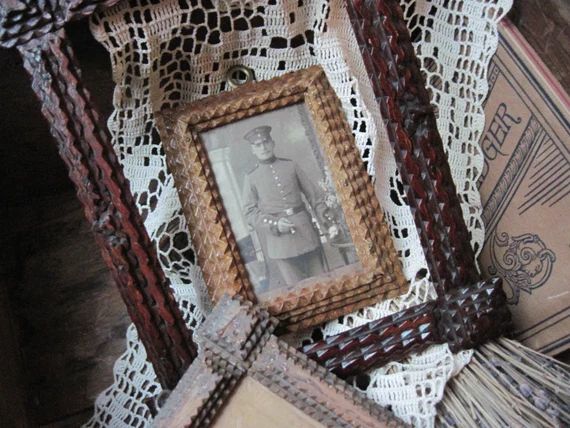 Vintage Collection of 3 German Trench Tramp Wood Folk Art Frames | Etsy (US)