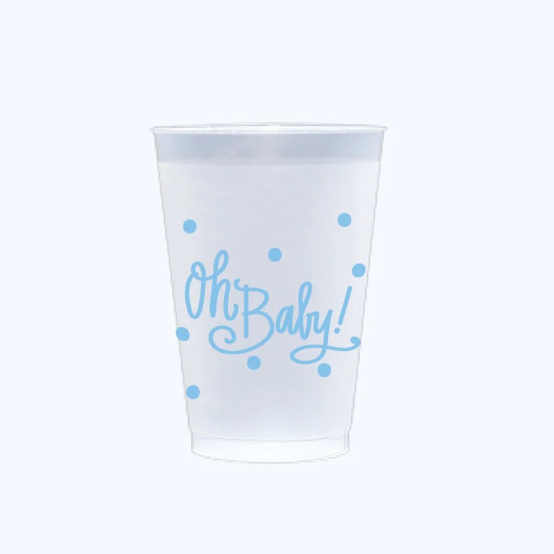 Oh Baby Blue Frost Flex Cups qty 10 - Etsy | Etsy (US)