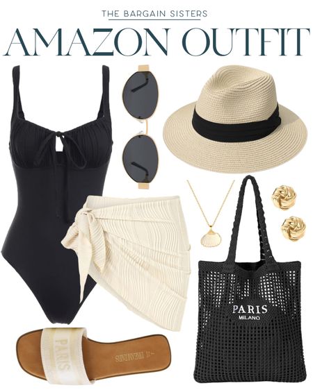 Amazon Outfit 

| Amazon OOTD | Amazon Fashion |  Amazon Finds | Beach Outfit | Pool Outfit | Sarong | Black Swimsuit | Beach Bag | Beach Hat | Sunglassess

#LTKswim #LTKstyletip #LTKSeasonal