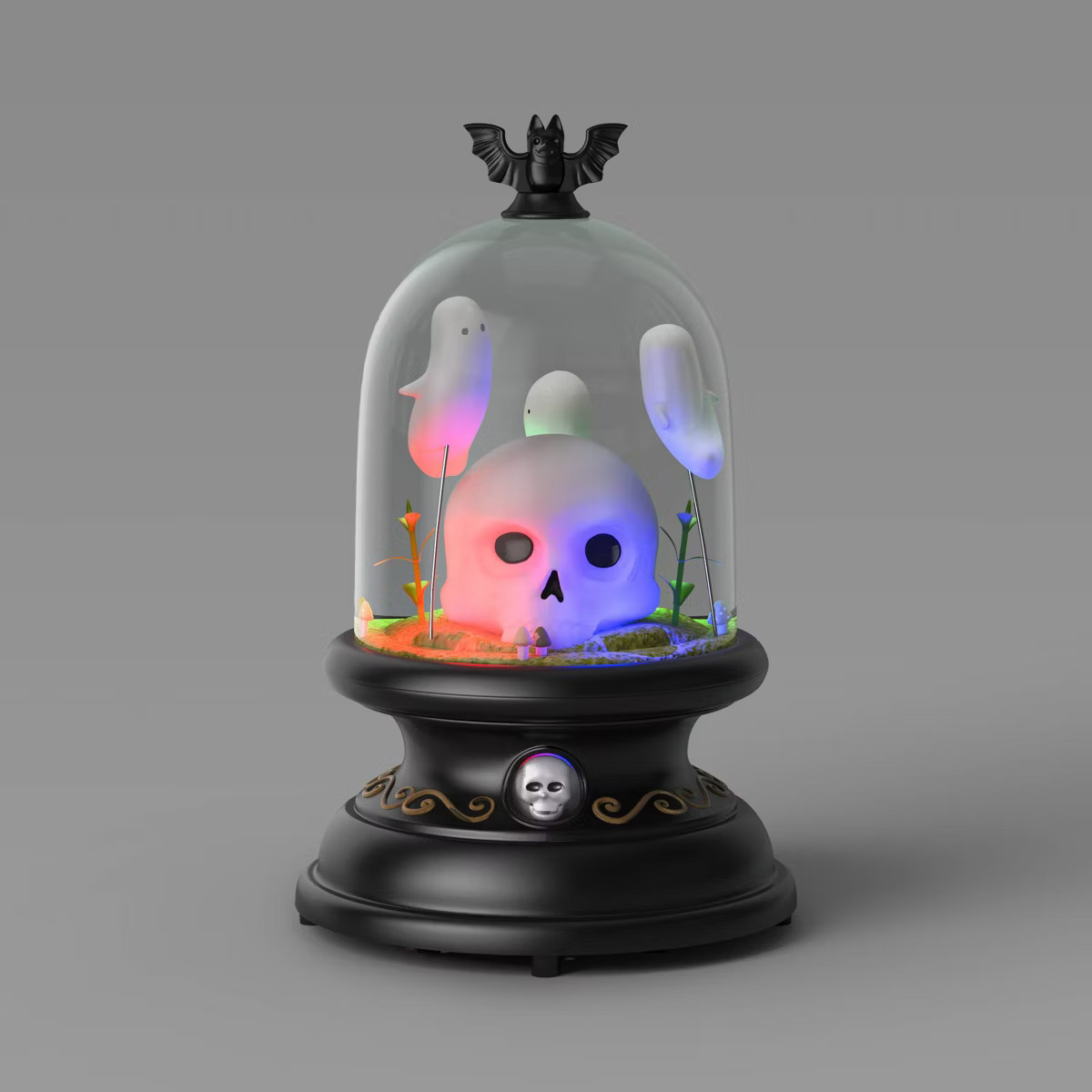 9" Light Up Ghost and Skull Plastic Cloche Halloween Decorative Prop - Hyde & EEK! Boutique™ | Target