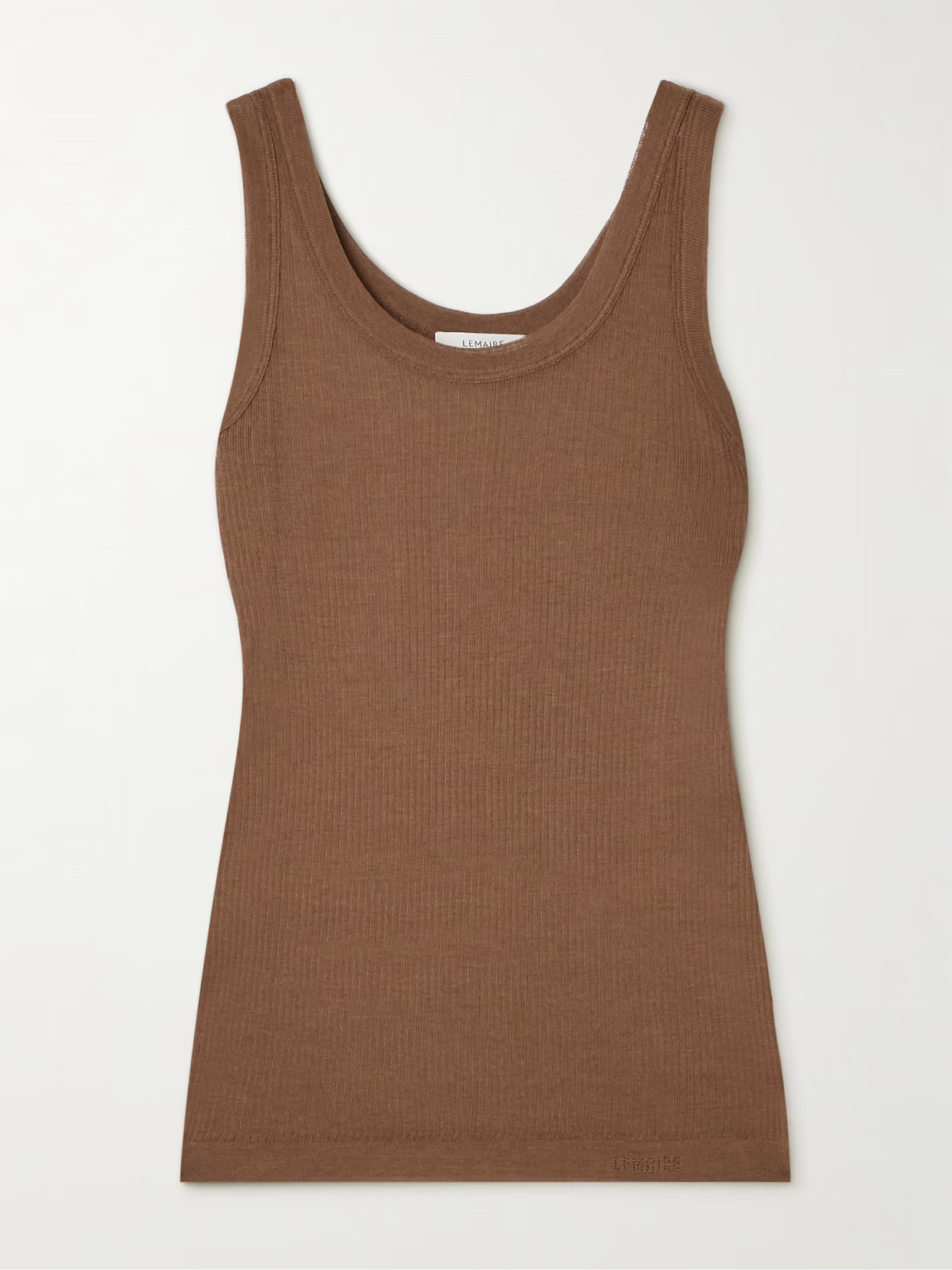LEMAIRE - Ribbed-knit Tank - Brown | NET-A-PORTER (UK & EU)