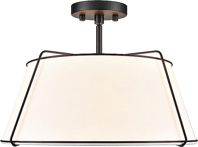 Light Society LS-C556-BLK Lise Ceiling Light, Black/White | Amazon (US)