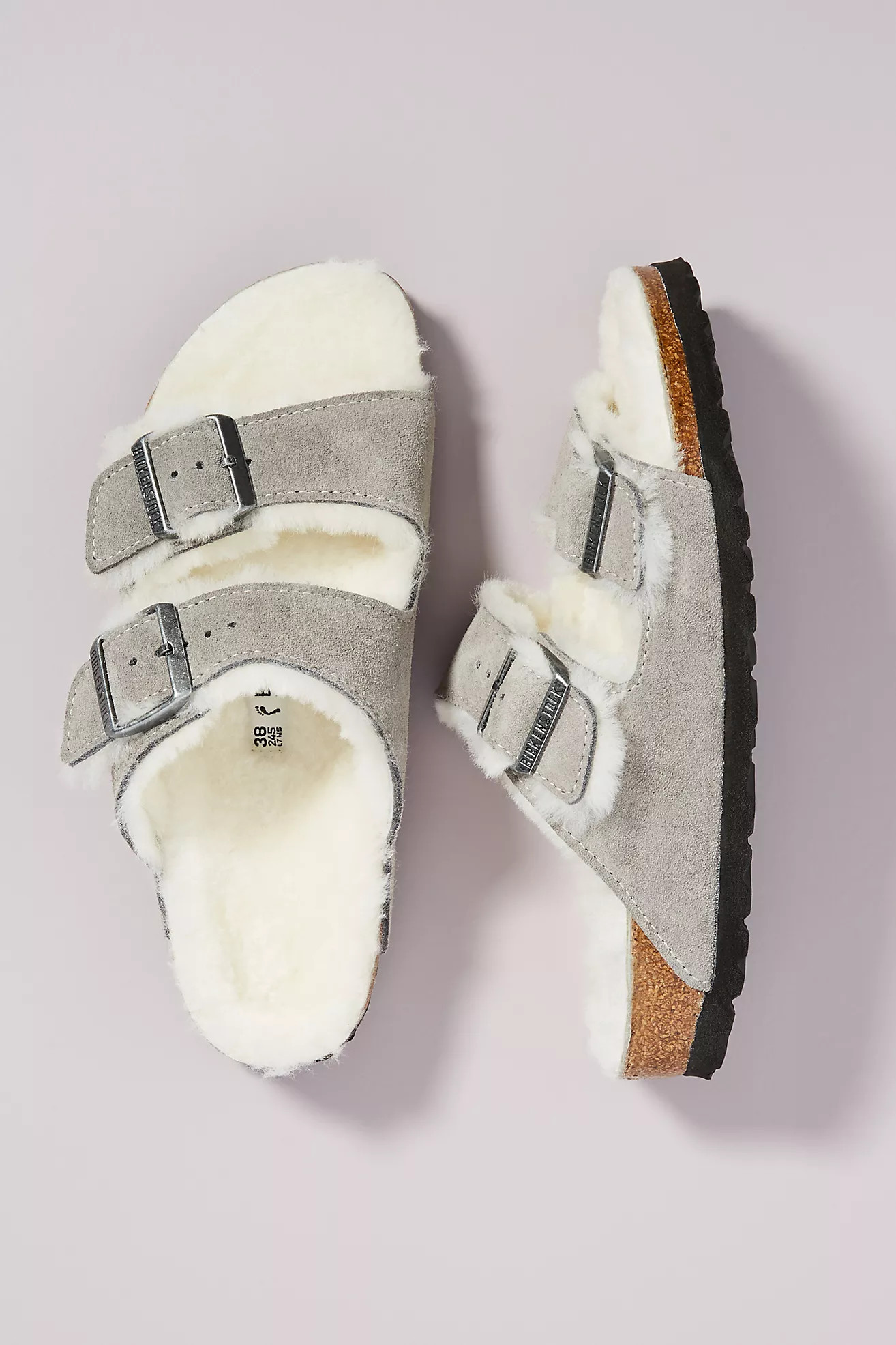 Birkenstock Arizona Shearling-Lined Sandals | Anthropologie (US)