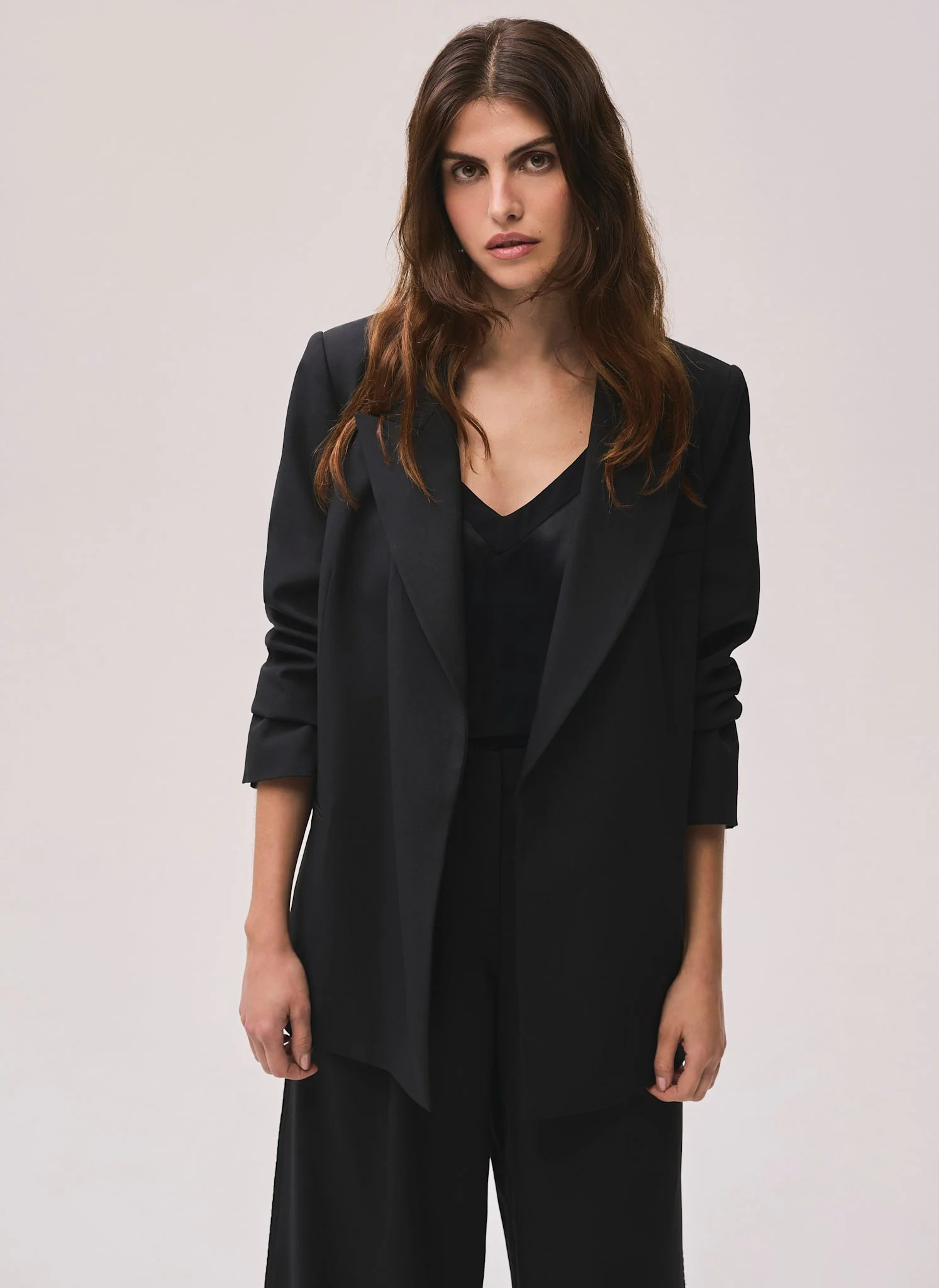 Black Longline Blazer | Mint Velvet