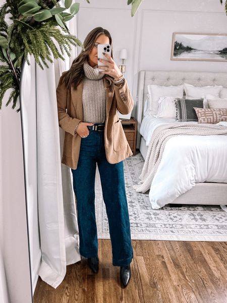 Target blazer and jeans outfit idea all on sale! The blazer is made so well and currently $28. 

Wearing tts in all

#LTKSeasonal #LTKHoliday #LTKCyberWeek