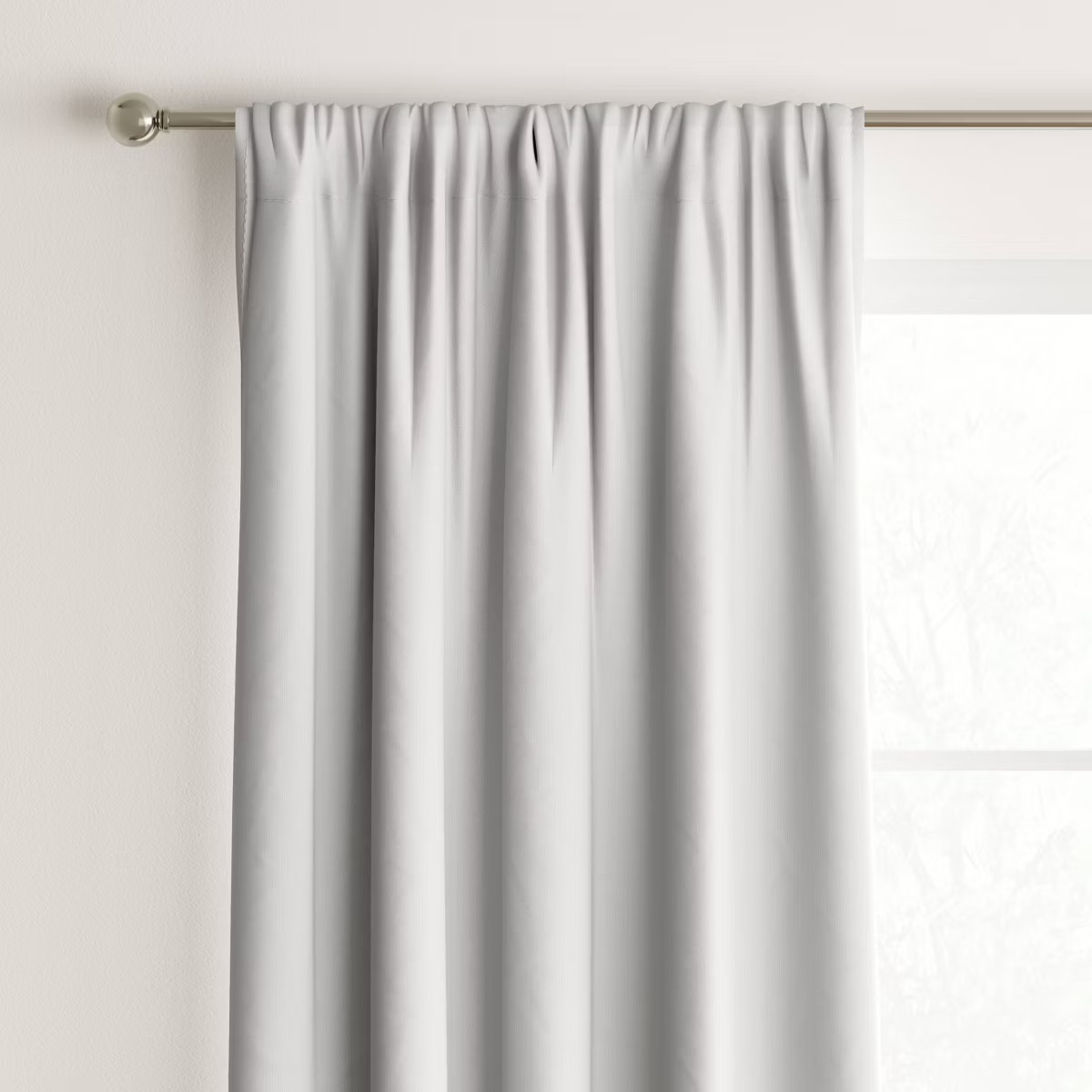 1pc Room Darkening Heathered Window Curtain Panel - Room Essentials™ | Target