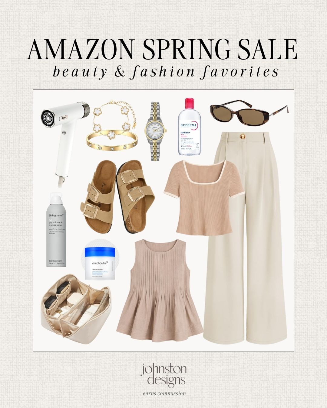Amazon Spring Sale beauty & fashion favorites. 🤍 Effortless neutrals, everyday staples and elevated pieces.

Amazon spring sale, beauty finds, fashion favorites, neutral wardrobe, capsule outfits, everyday essentials, minimal style, chic clothing, wide leg trousers, ribbed tee, gold accessories, classic watch, tortoise sunglasses, comfortable sandals, skincare staples, hair tools, travel makeup bag, effortless outfits, polished style, spring wardrobe 

 #LTKootd #LTKSaleAlert