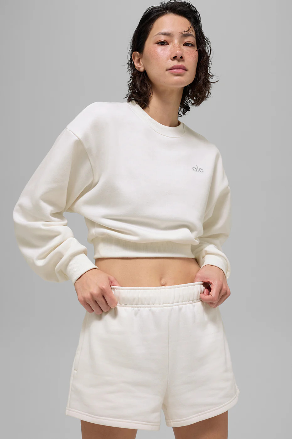 Waffle Weekend Escape Mock Neck Long Sleeve | Alo Yoga (US)
