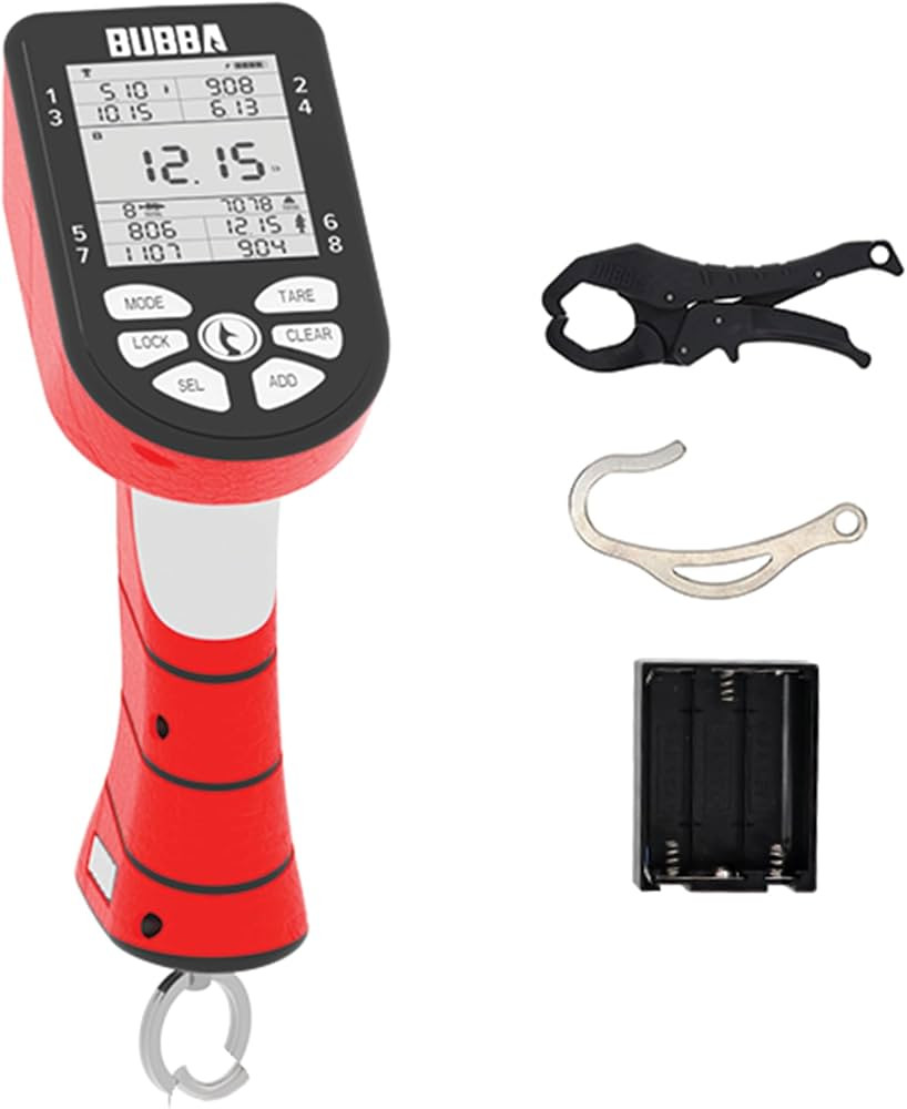BUBBA Smart Fish Scale -Tournament Fishing Tool - Built in Fish Clip and Hook - 2 Modes, Digital ... | Amazon (US)