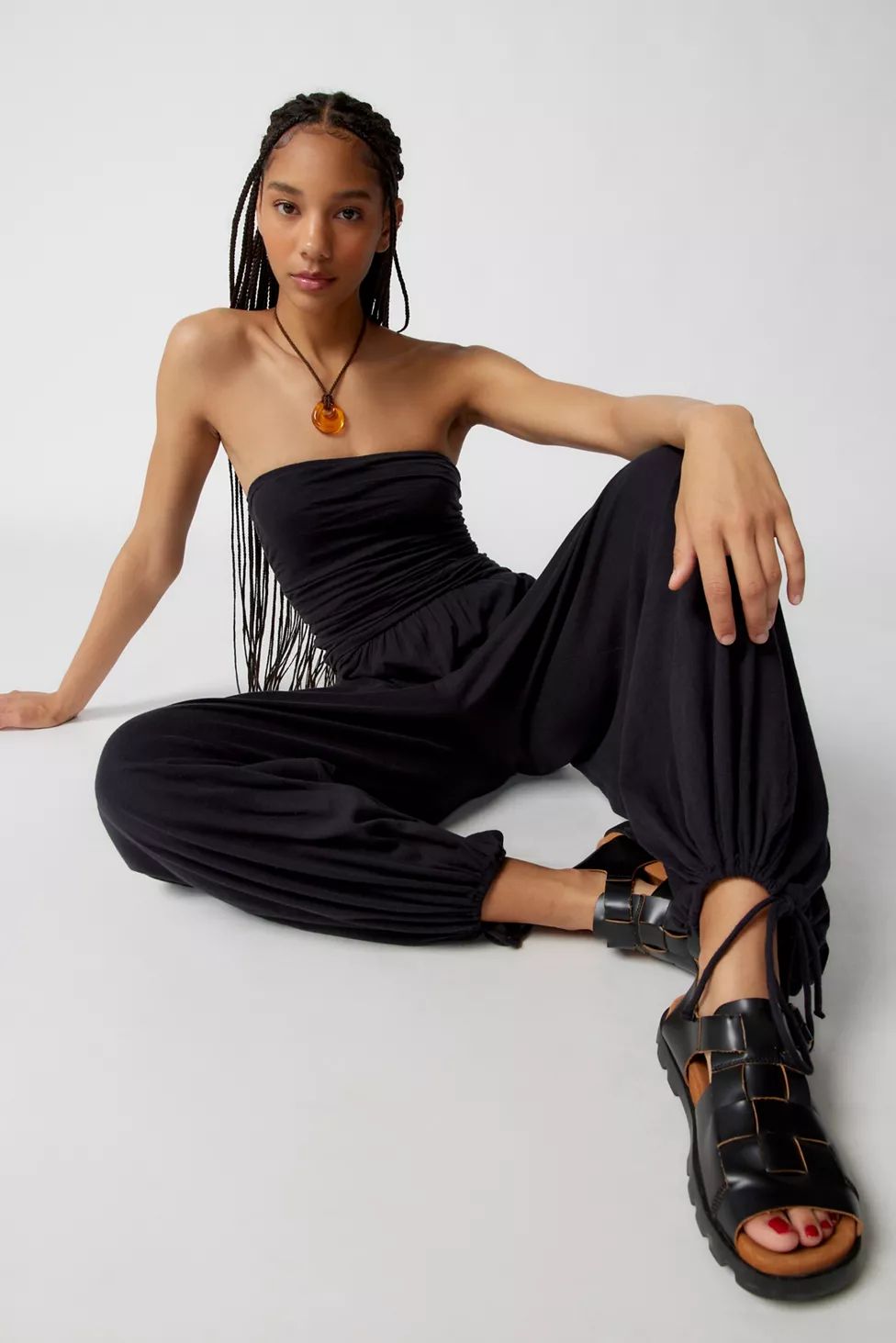 Out From Under Iris Ruched Strapless Jumpsuit | Urban Outfitters (US and RoW)