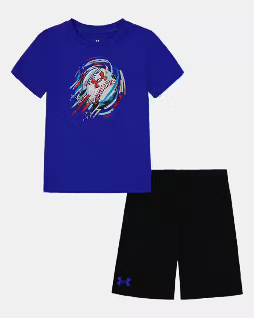 Little Boys' UA Core Baseball Shorts Set | Under Armour | Under Armour (US)