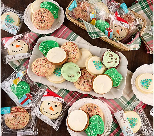 SH12/8 Cheryl's 48pc Holiday Essentials Cookie Assortment - QVC.com | QVC
