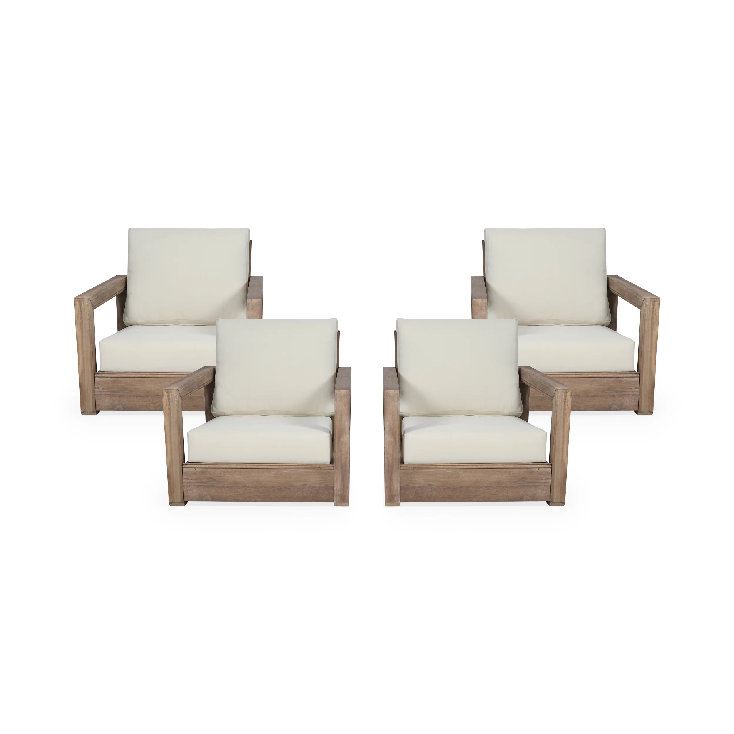 Richmond Patio Chair with Cushions (Set of 4) | Wayfair North America